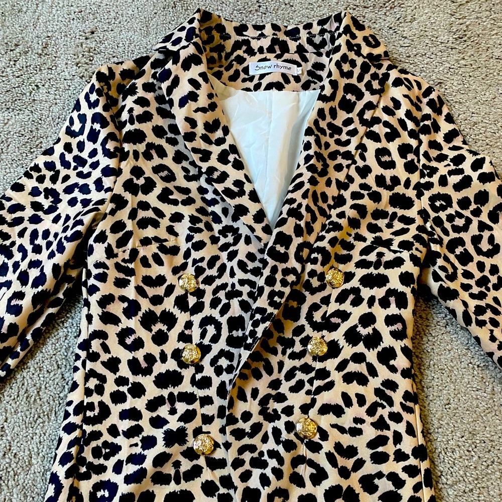 New leopard print women’s blazer